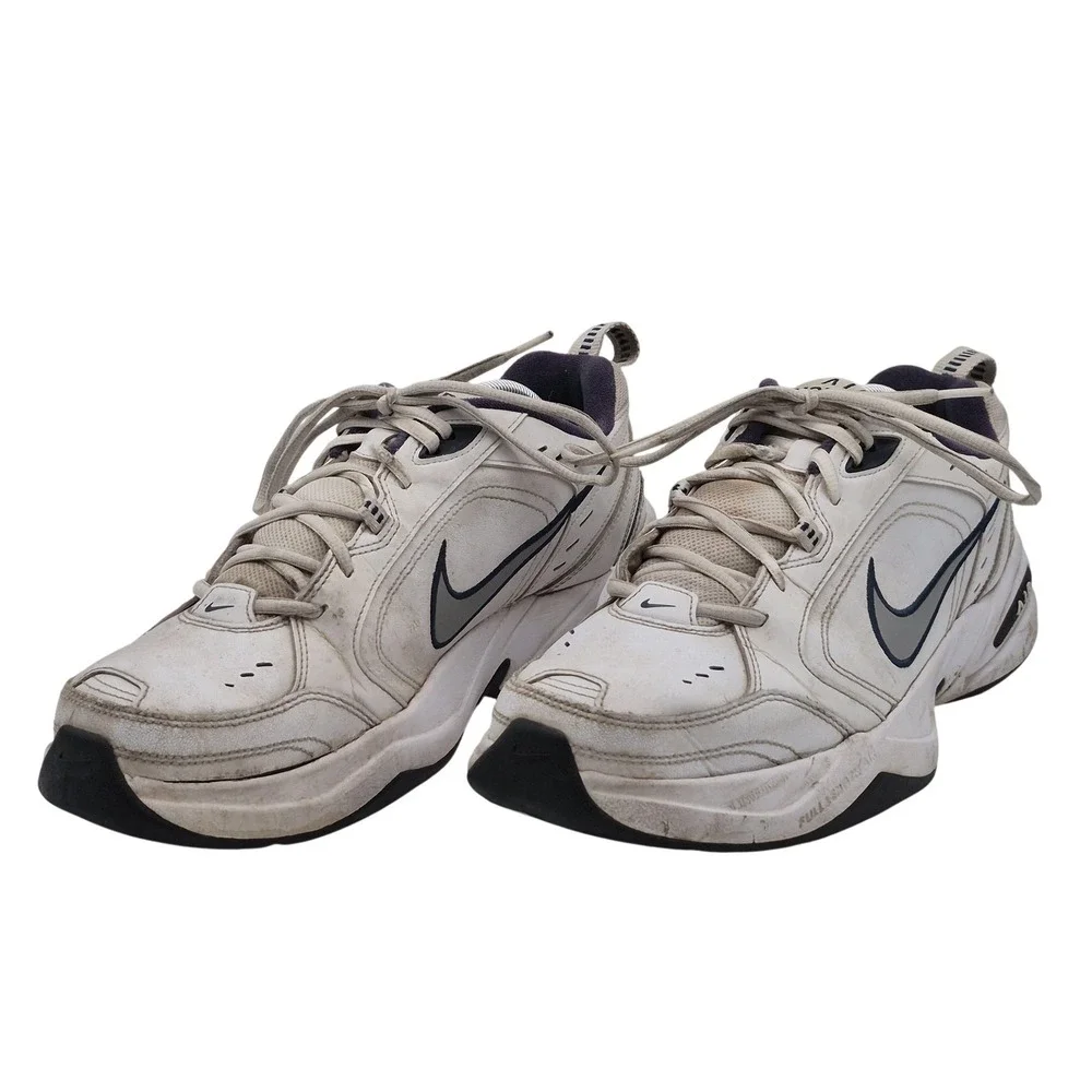 Nike Air Monarch IV Shoes Mens Size 11 White Athletic Sneakers 415445-102
